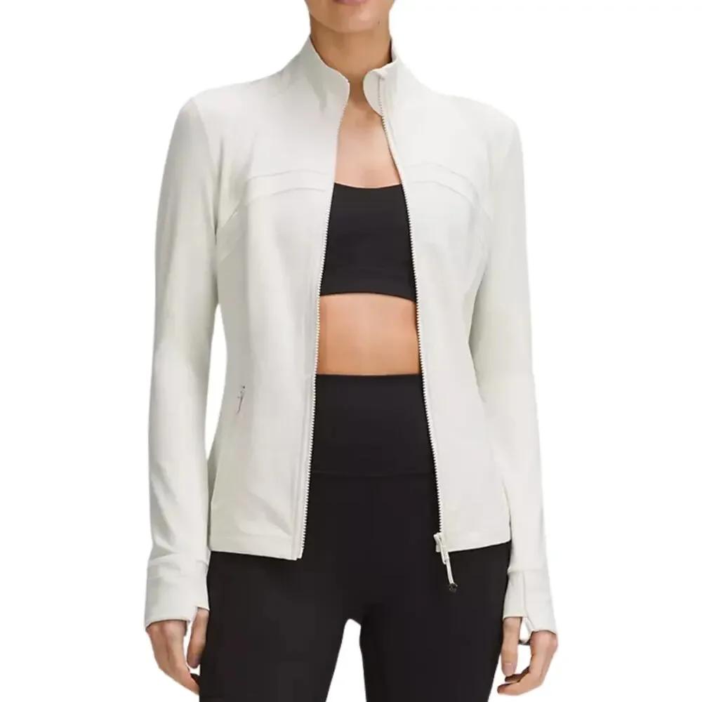 NWT Lululemon Define Jacket Nulu MD Size 4 Bone 🤍 Sold Out & Stretchy Fit - Picture 2 of 7